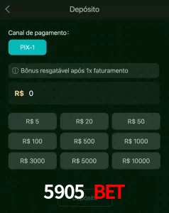 deposits 5905 BET